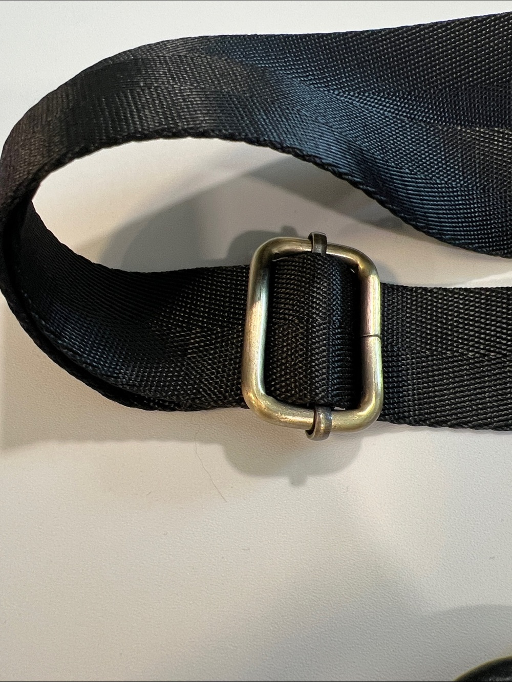 Black Leather Crossbody Utility Hip Bag, Belt Bag - Picture 4 of 6